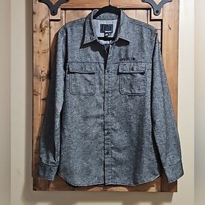 Rip Curl Grey Slim Fit Flannel Overshirt M